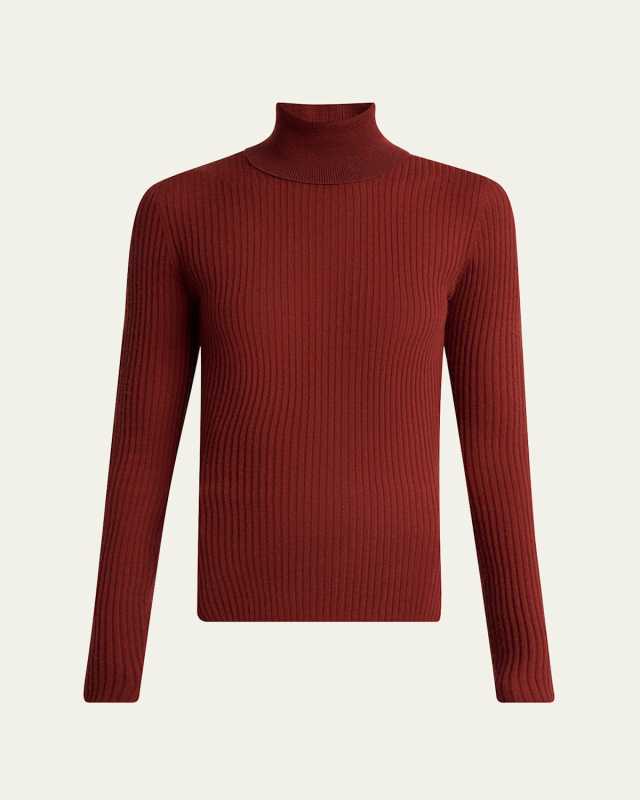 Peppe Cashmere Silk Turtleneck Sweater